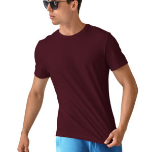 Maroon Plain T-Shirt – Regular Fit
