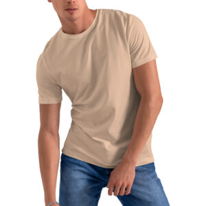 Peach Plain T-Shirt – Regular Fit