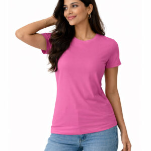 Pink Plain T-Shirt – Regular Fit
